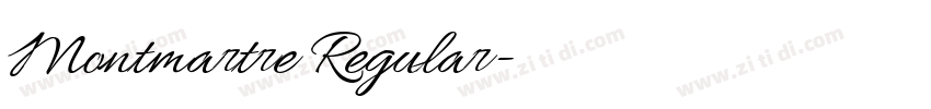 Montmartre Regular字体转换
